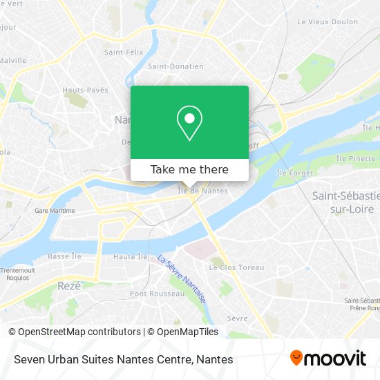 Seven Urban Suites Nantes Centre map