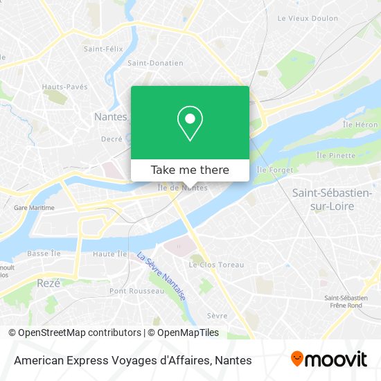 American Express Voyages d'Affaires map