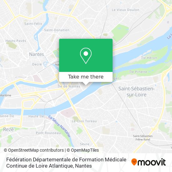 Fédération Départementale de Formation Médicale Continue de Loire Atlantique map