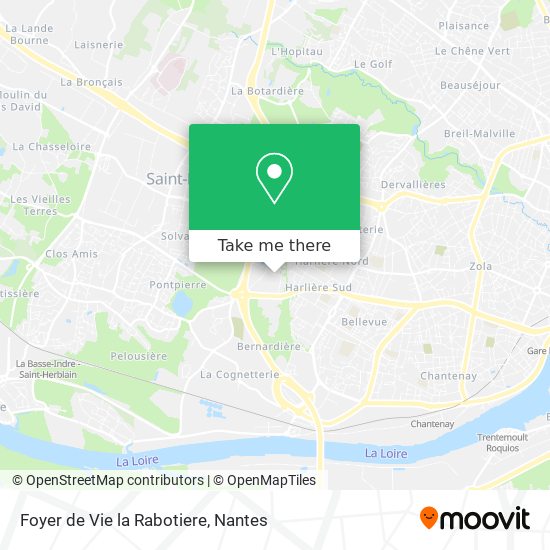 Foyer de Vie la Rabotiere map