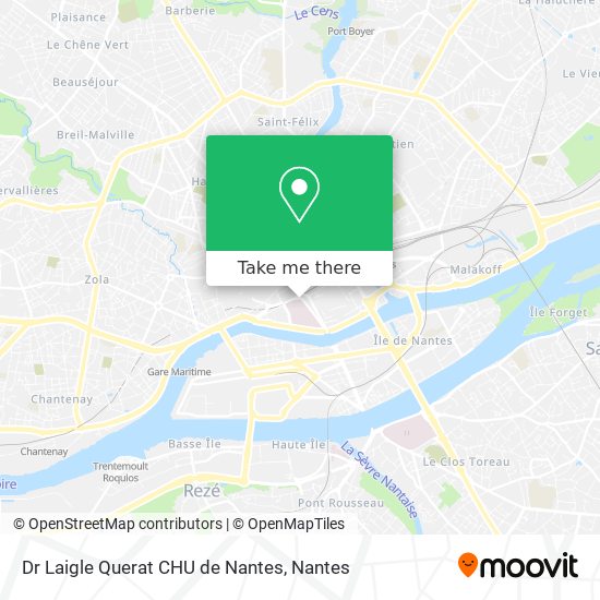 Dr Laigle Querat CHU de Nantes map