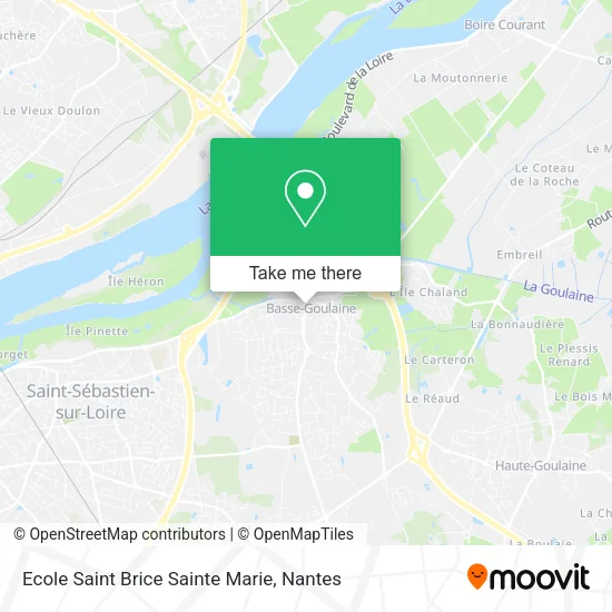 Ecole Saint Brice Sainte Marie map