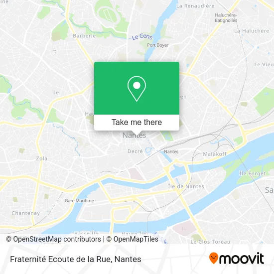 Fraternité Ecoute de la Rue map