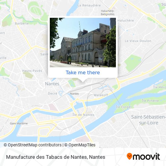 Manufacture des Tabacs de Nantes map