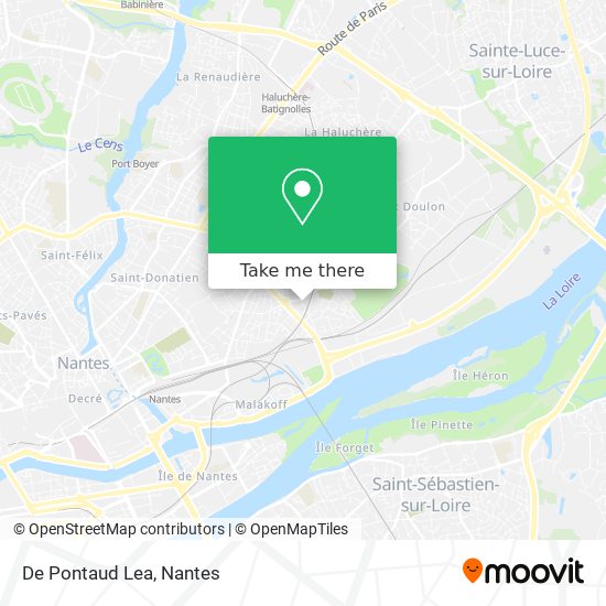 De Pontaud Lea map