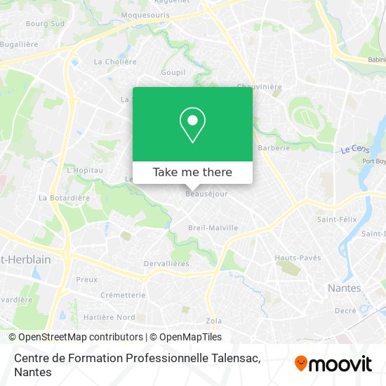 Centre de Formation Professionnelle Talensac map