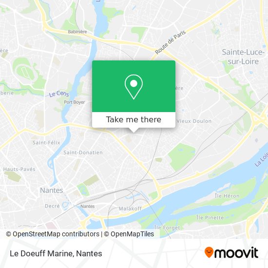 Le Doeuff Marine map