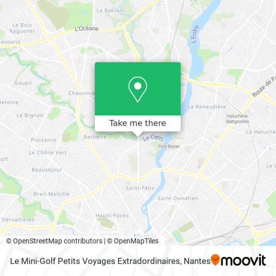 Le Mini-Golf Petits Voyages Extradordinaires map