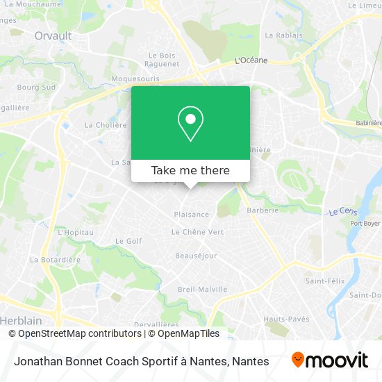 Jonathan Bonnet Coach Sportif à Nantes map