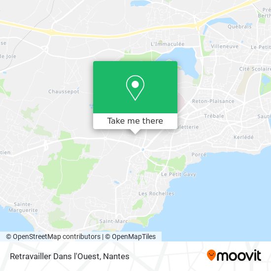 Retravailler Dans l'Ouest map