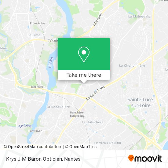 Krys J-M Baron Opticien map