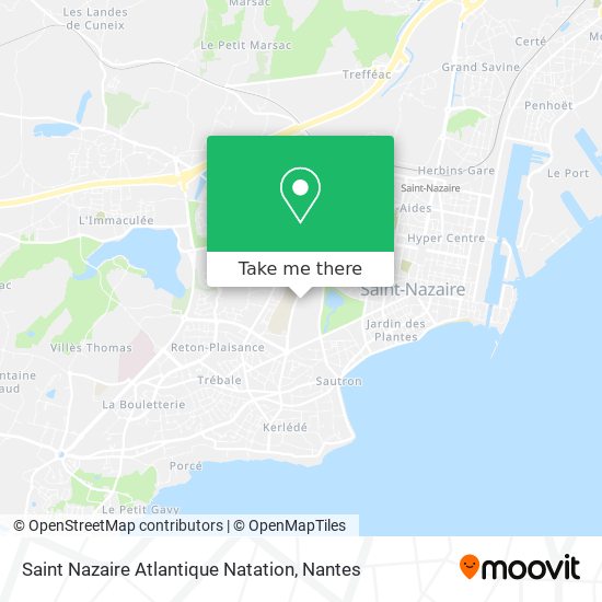 Saint Nazaire Atlantique Natation map