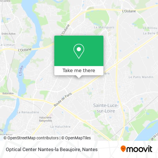 Optical Center Nantes-la Beaujoire map