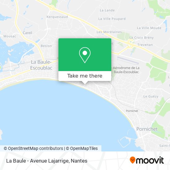 Mapa La Baule - Avenue Lajarrige