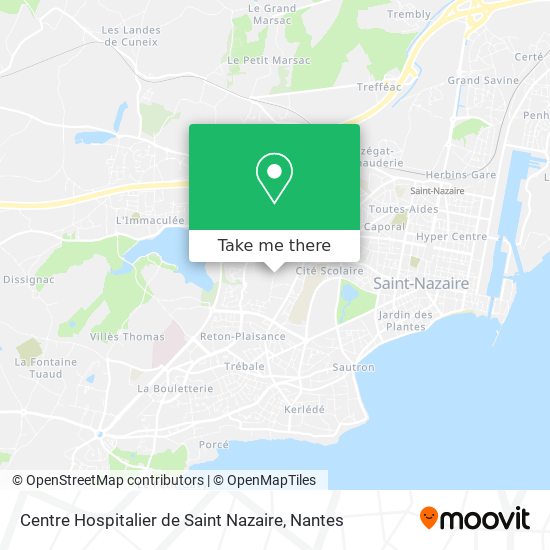 Centre Hospitalier de Saint Nazaire map