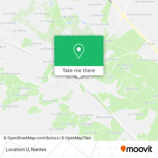 Location U map
