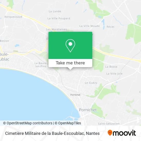 Cimetière Militaire de la Baule-Escoublac map