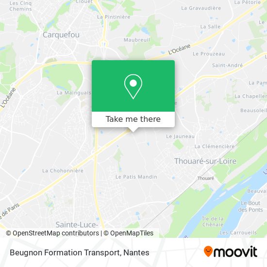 Beugnon Formation Transport map
