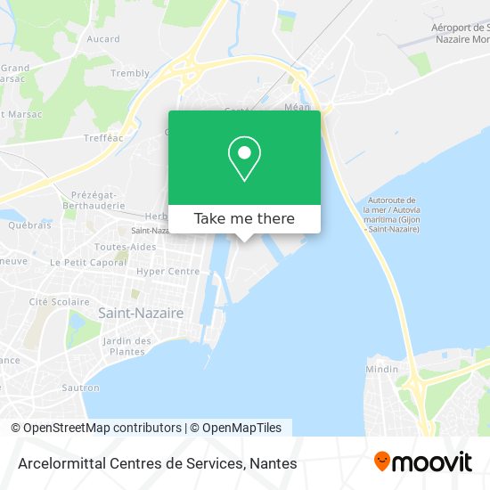 Arcelormittal Centres de Services map