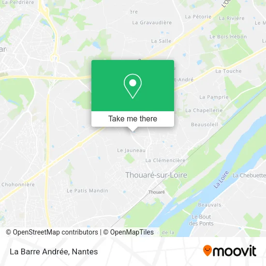 La Barre Andrée map