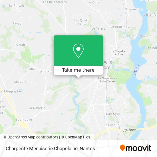 Charpente Menuiserie Chapelaine map