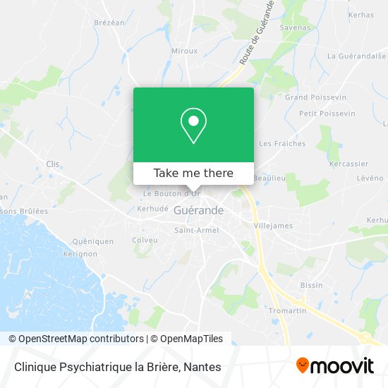 Clinique Psychiatrique la Brière map