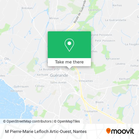 M Pierre-Marie Lefloch Artic-Ouest map