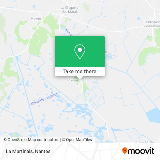 La Martinais map