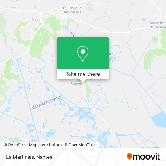 La Martinais map