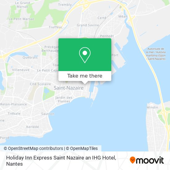 Holiday Inn Express Saint Nazaire an IHG Hotel map