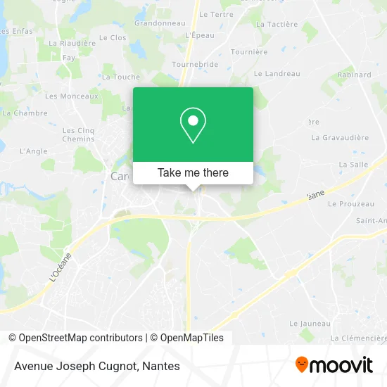 Mapa Avenue Joseph Cugnot