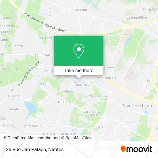 Mapa 26 Rue Jan Palach