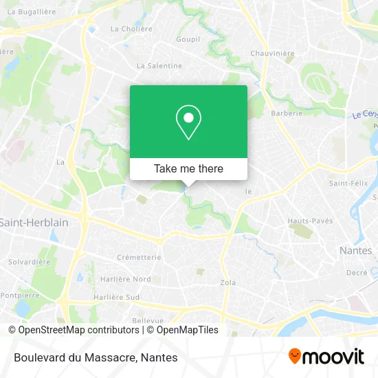 Mapa Boulevard du Massacre