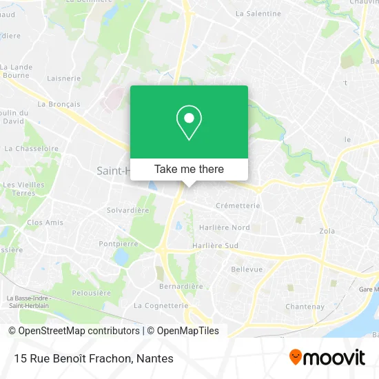 Mapa 15 Rue Benoît Frachon