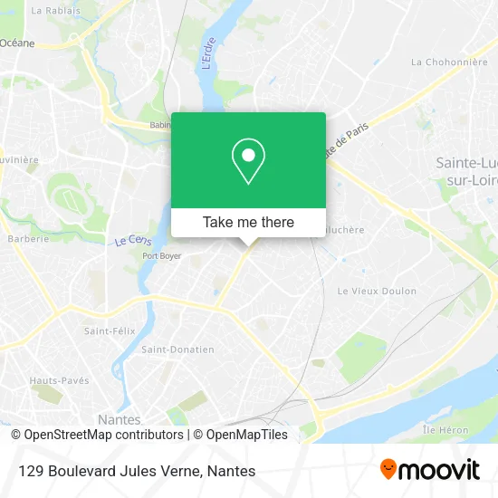 Mapa 129 Boulevard Jules Verne