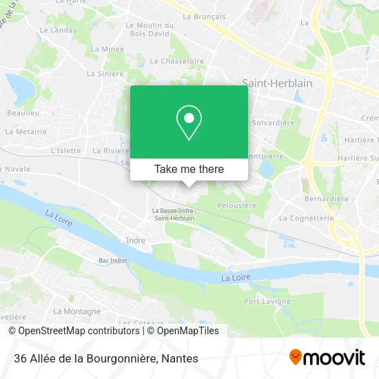 Mapa 36 Allée de la Bourgonnière