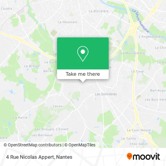 Mapa 4 Rue Nicolas Appert