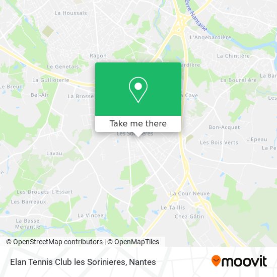 Elan Tennis Club les Sorinieres map