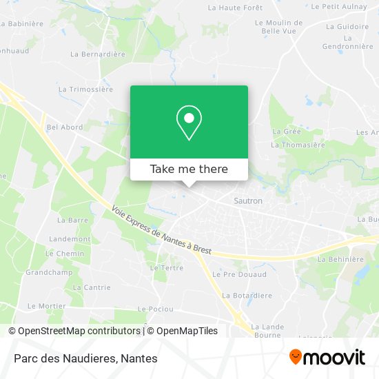 Parc des Naudieres map