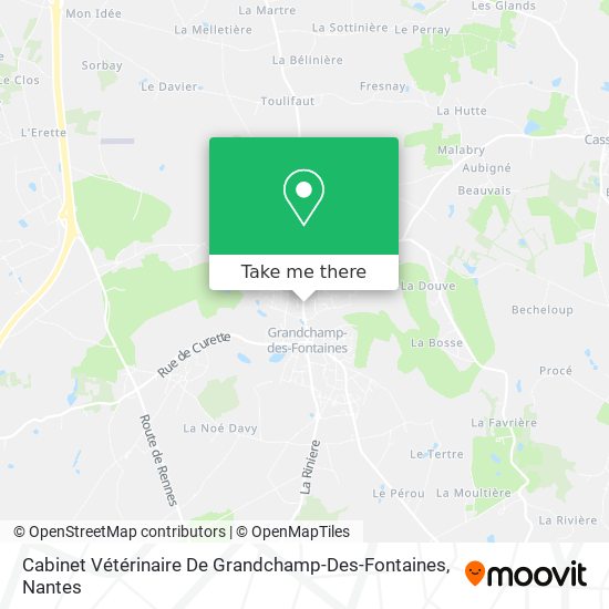 Cabinet Vétérinaire De Grandchamp-Des-Fontaines map