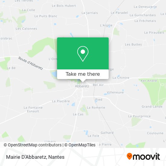 Mairie D'Abbaretz map