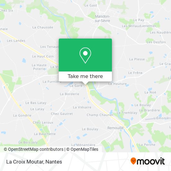 La Croix Moutar map