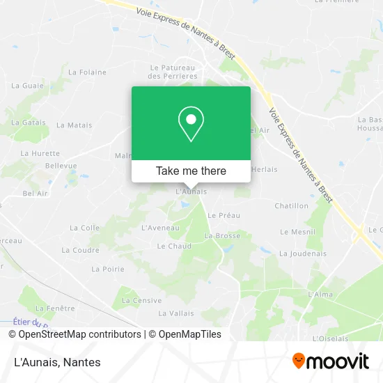 L'Aunais map