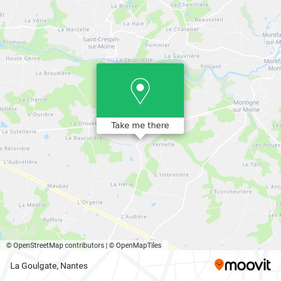 La Goulgate map