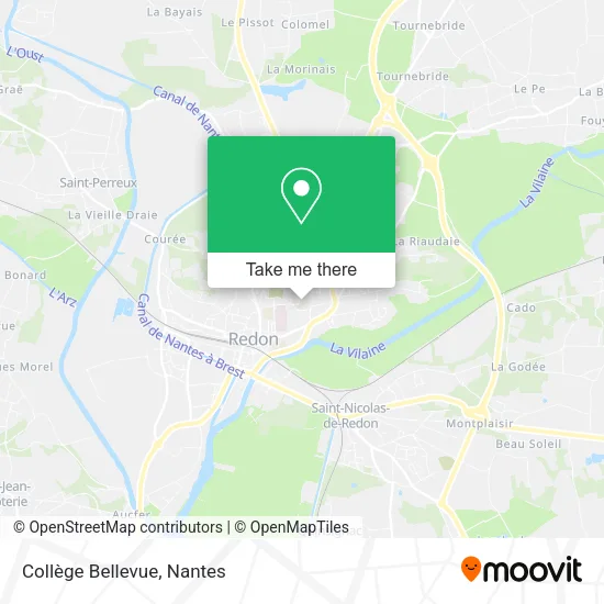 Mapa Collège Bellevue