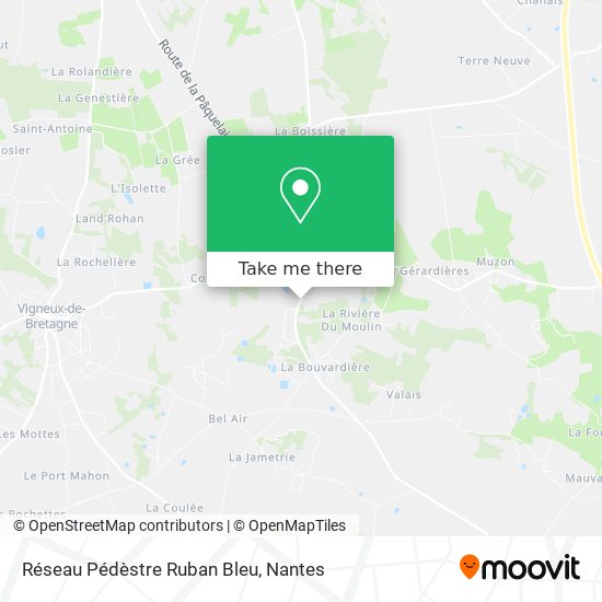 Réseau Pédèstre Ruban Bleu map