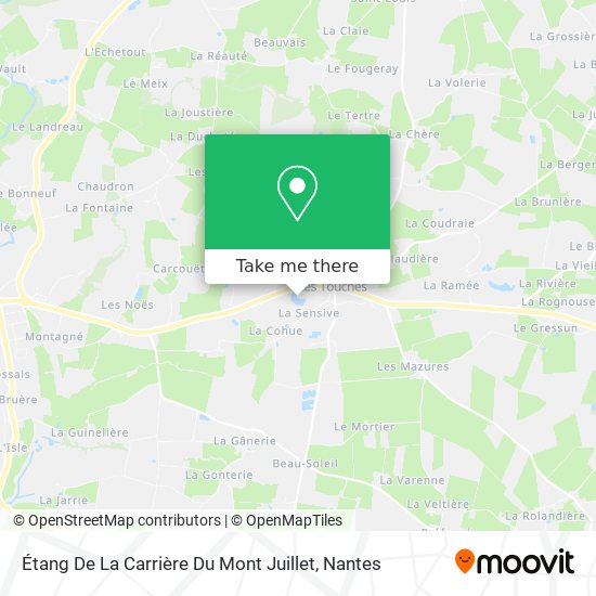 Mapa Étang De La Carrière Du Mont Juillet