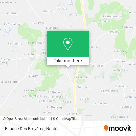 Espace Des Bruyères map