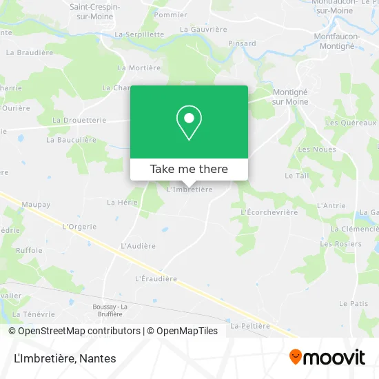 Mapa L'Imbretière