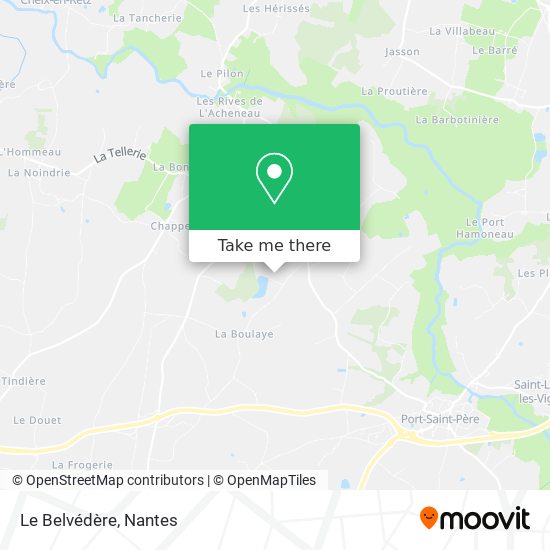 Le Belvédère map
